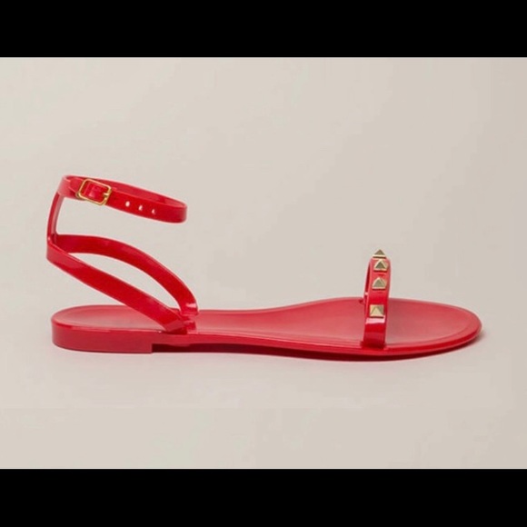 Liliana Shoes - NWT LILIANA RED JELLY SANDALS (Ankle Strap)